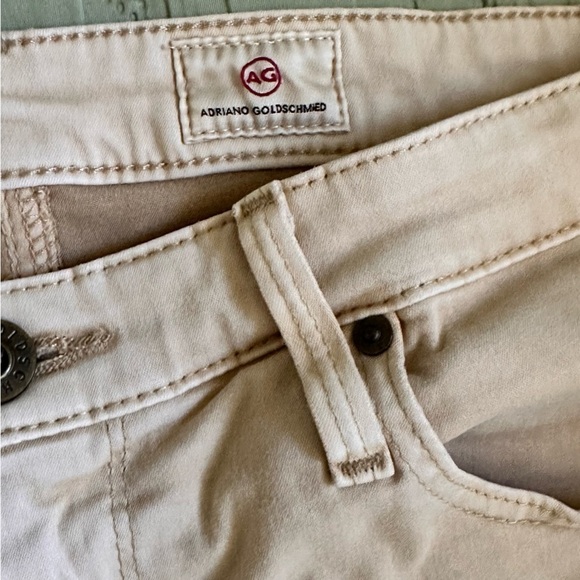 Adriano Goldschmied The Farrah Skinny Ankle High Rise Beige Cream Stretchy Flaws - Picture 4 of 8